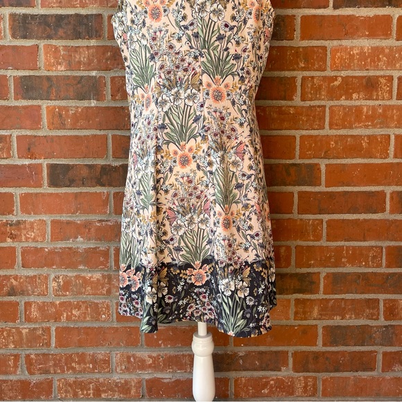 LC Lauren Conrad Sleeveless Peter Pan Collar Floral Dress, Women's Size 12 - Picture 9 of 11